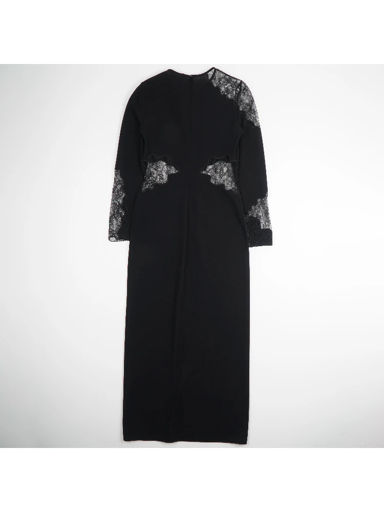 Black Stretch Wool Blend Dre alternative