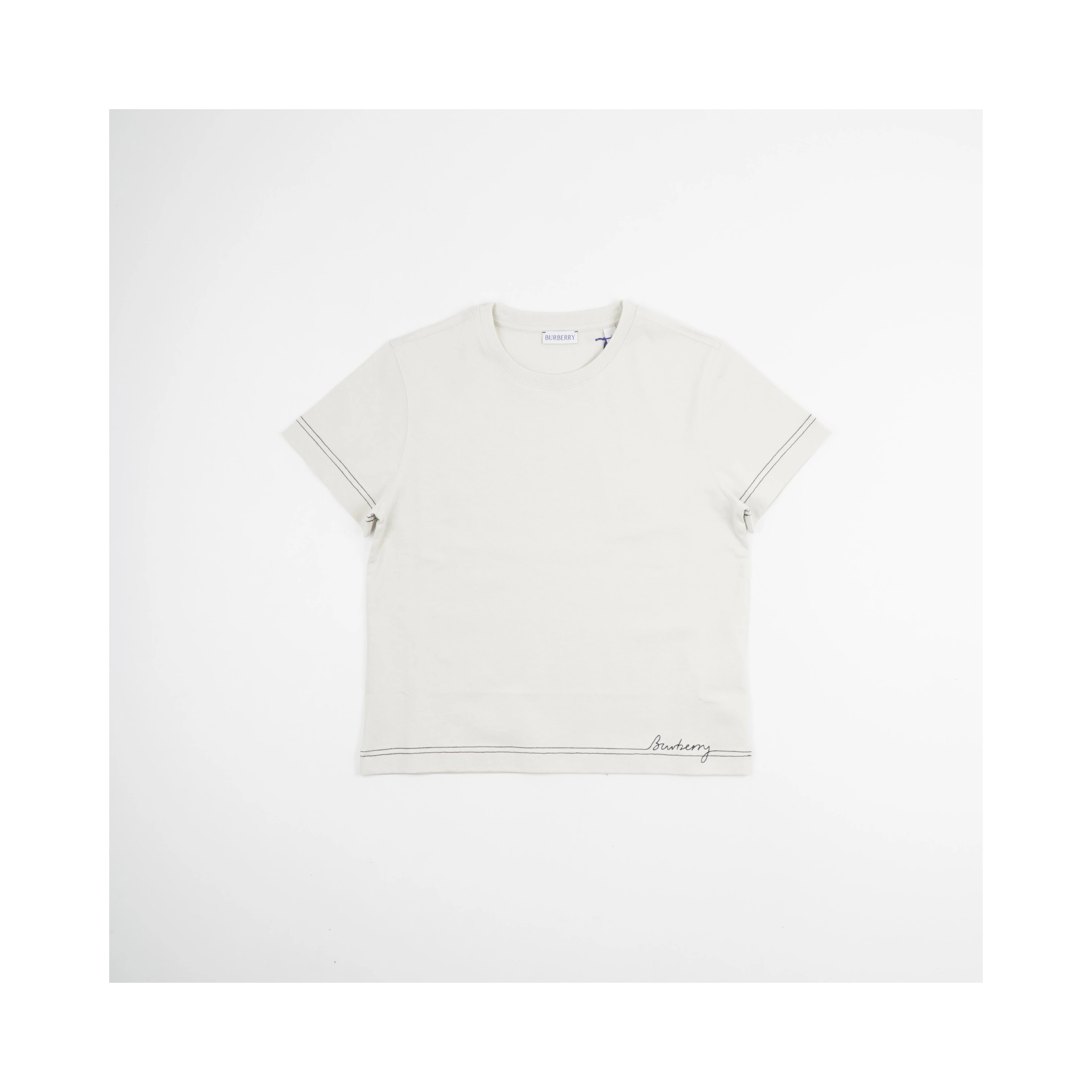 Short-sleeve t-shirt with a cursive logo