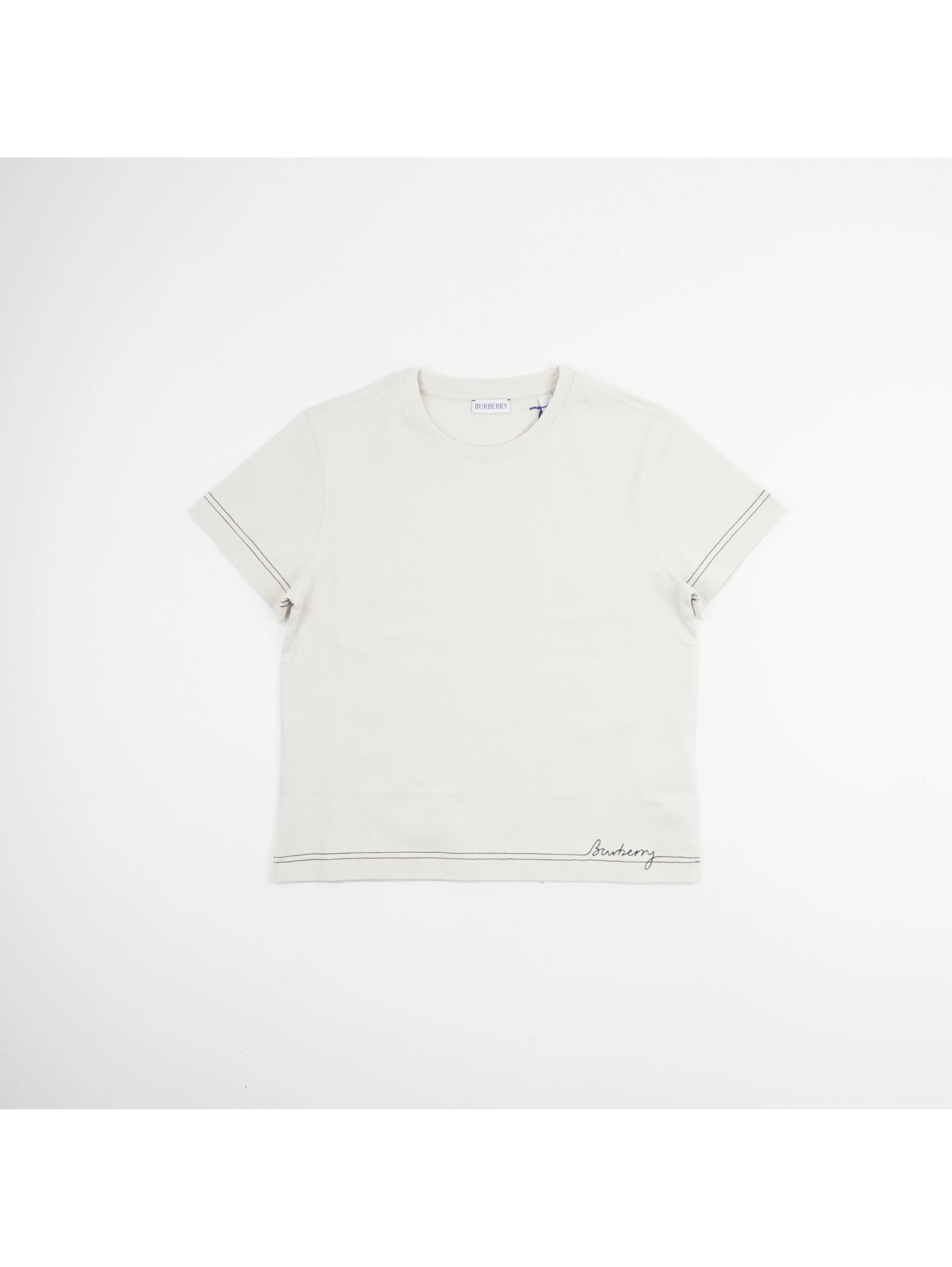 Short-sleeve t-shirt with a cursive logo