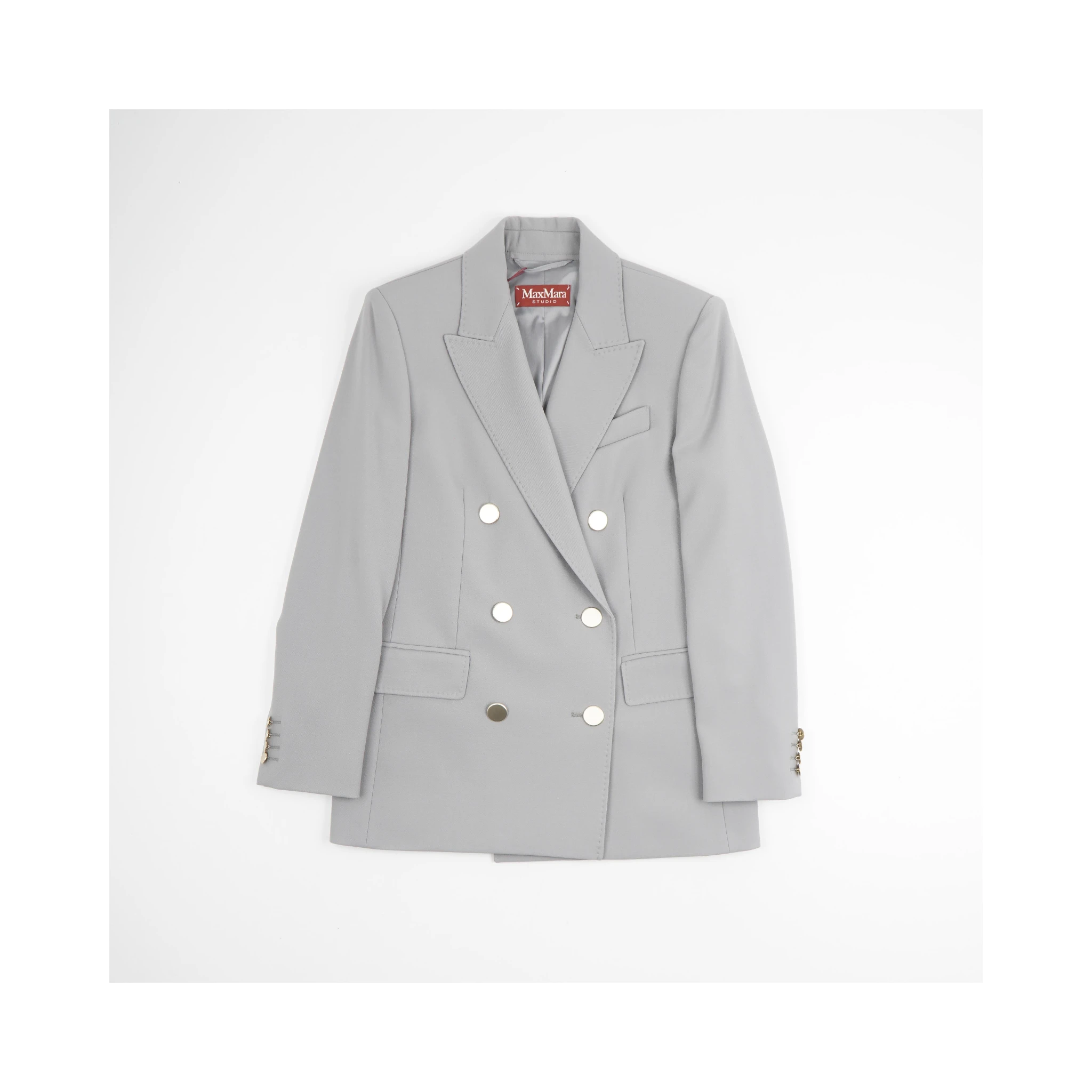 Edicola Blazer In Wool Crepe Satin