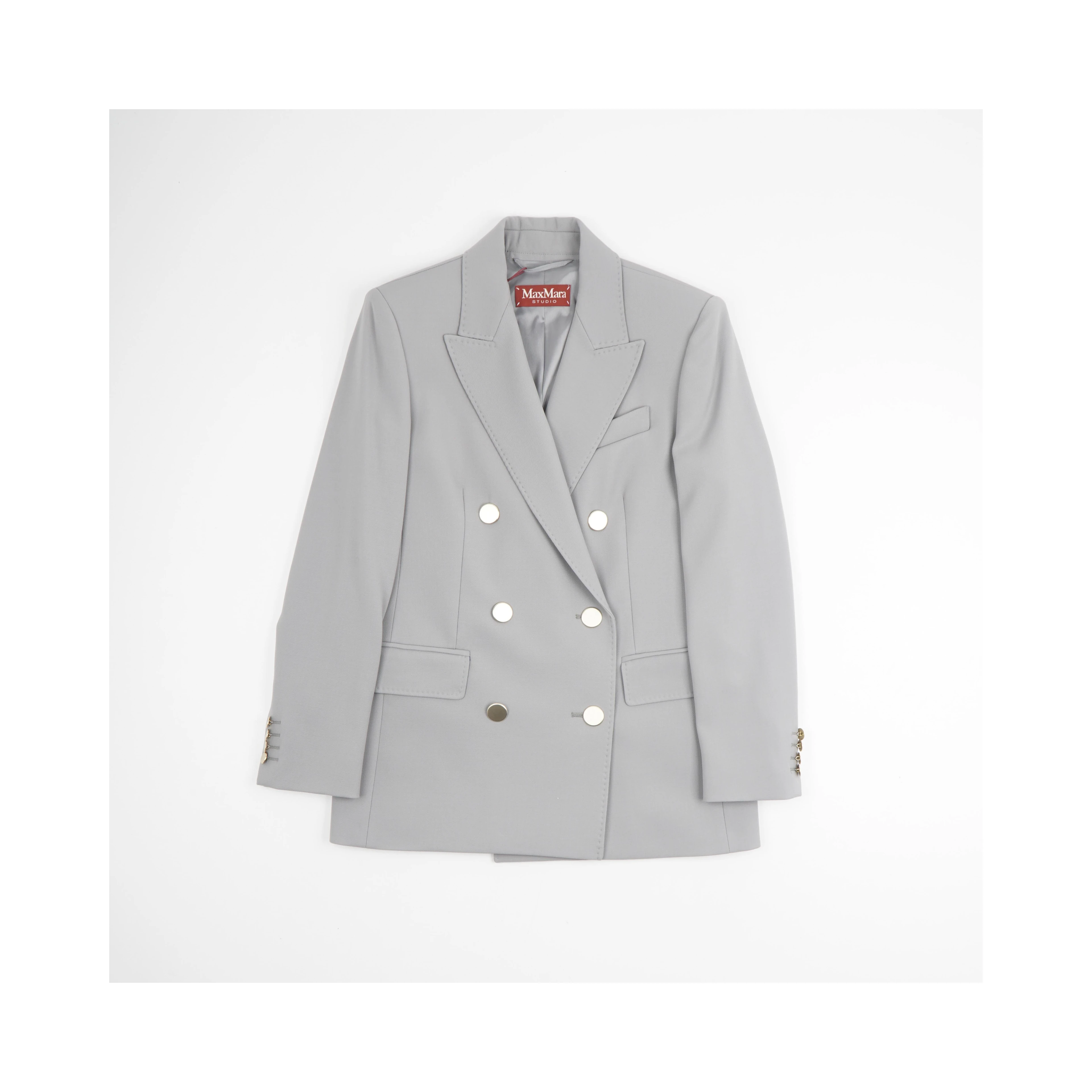 Edicola Blazer In Wool Crepe Satin