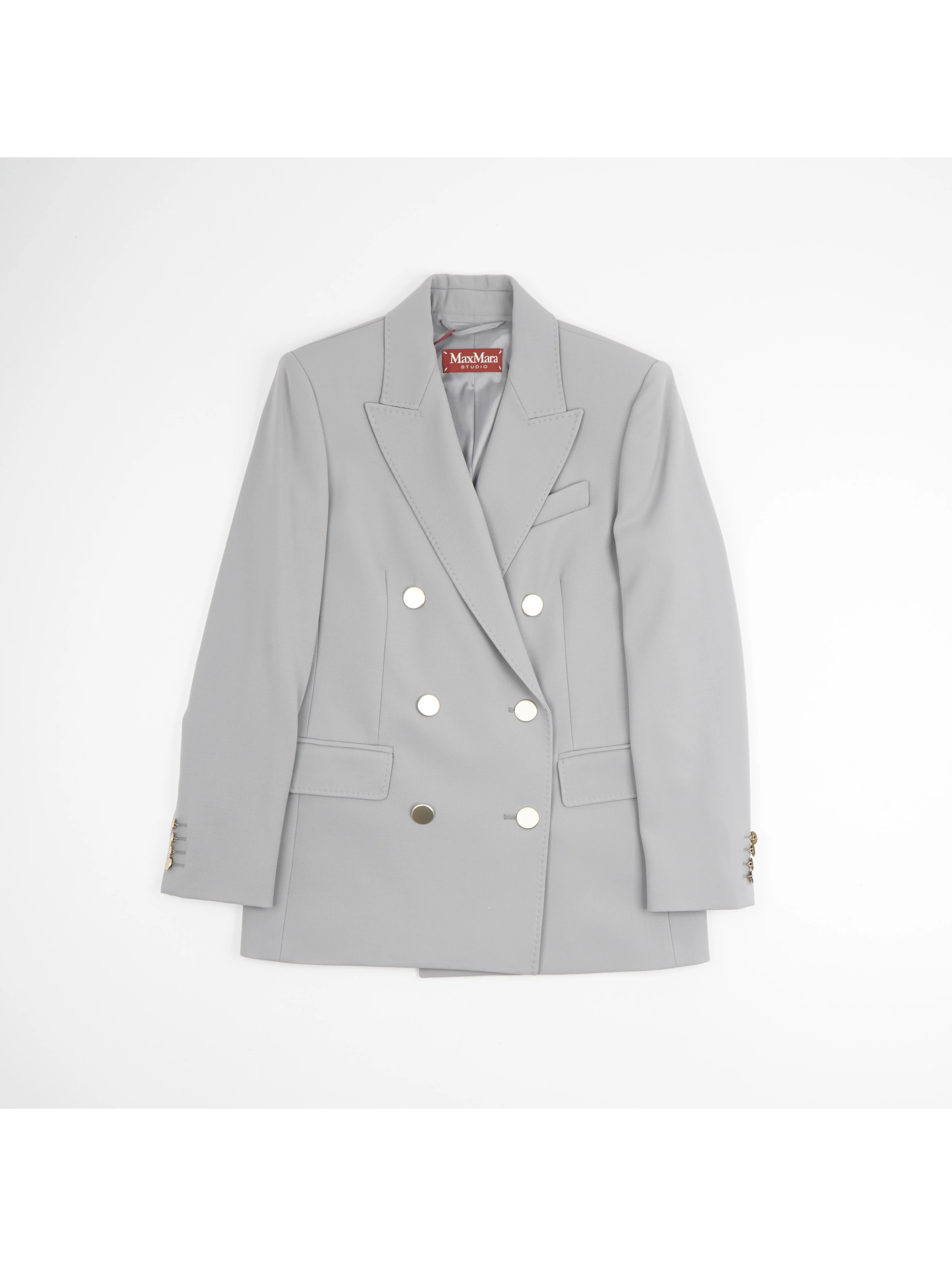 Edicola Blazer In Wool Crepe Satin