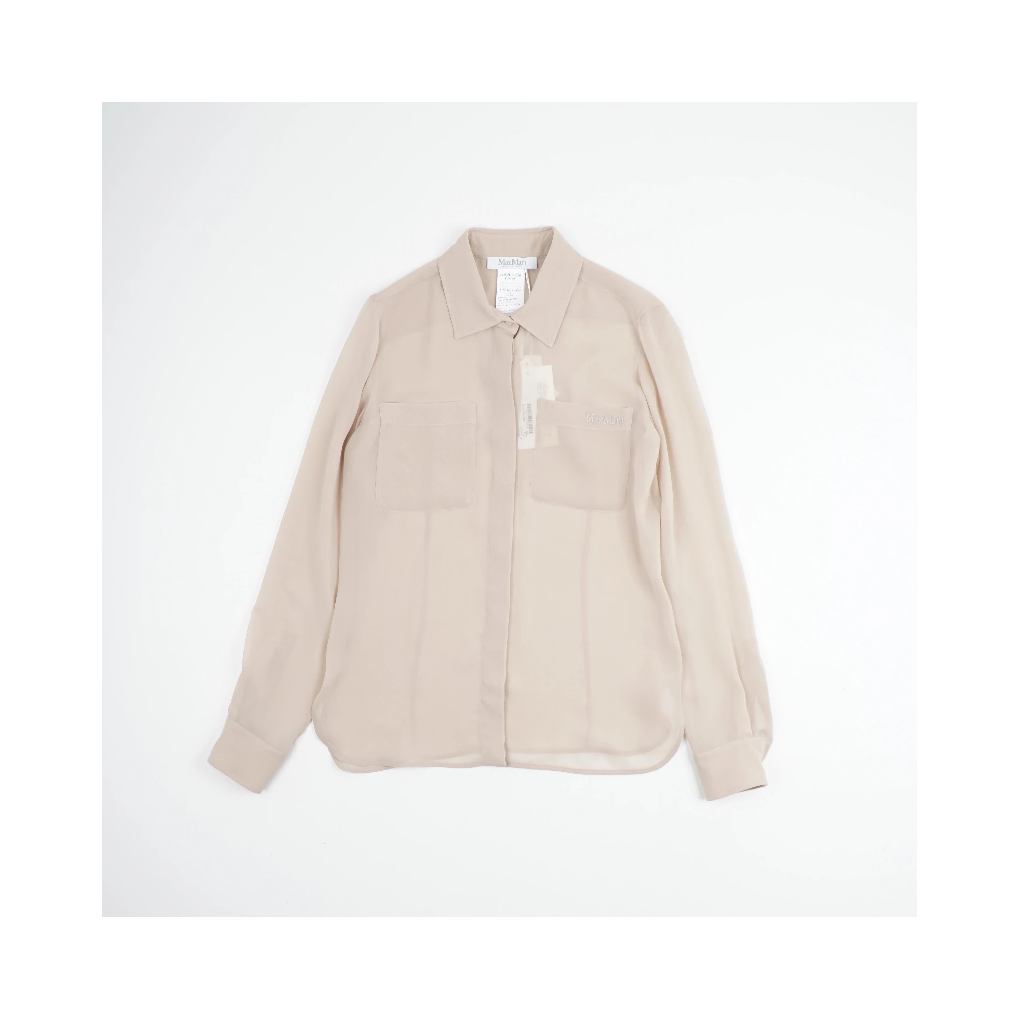 Ercole Silk Shirt in a neutral