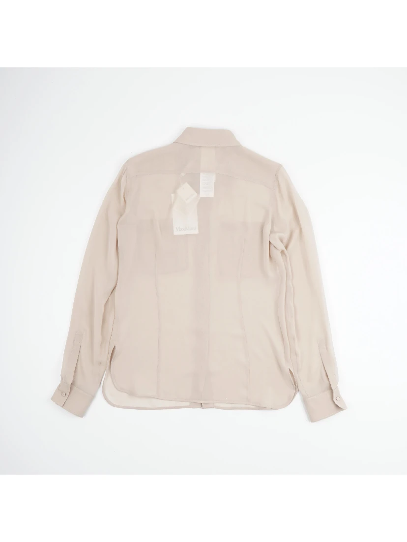 Ercole Silk Shirt in a neutral
