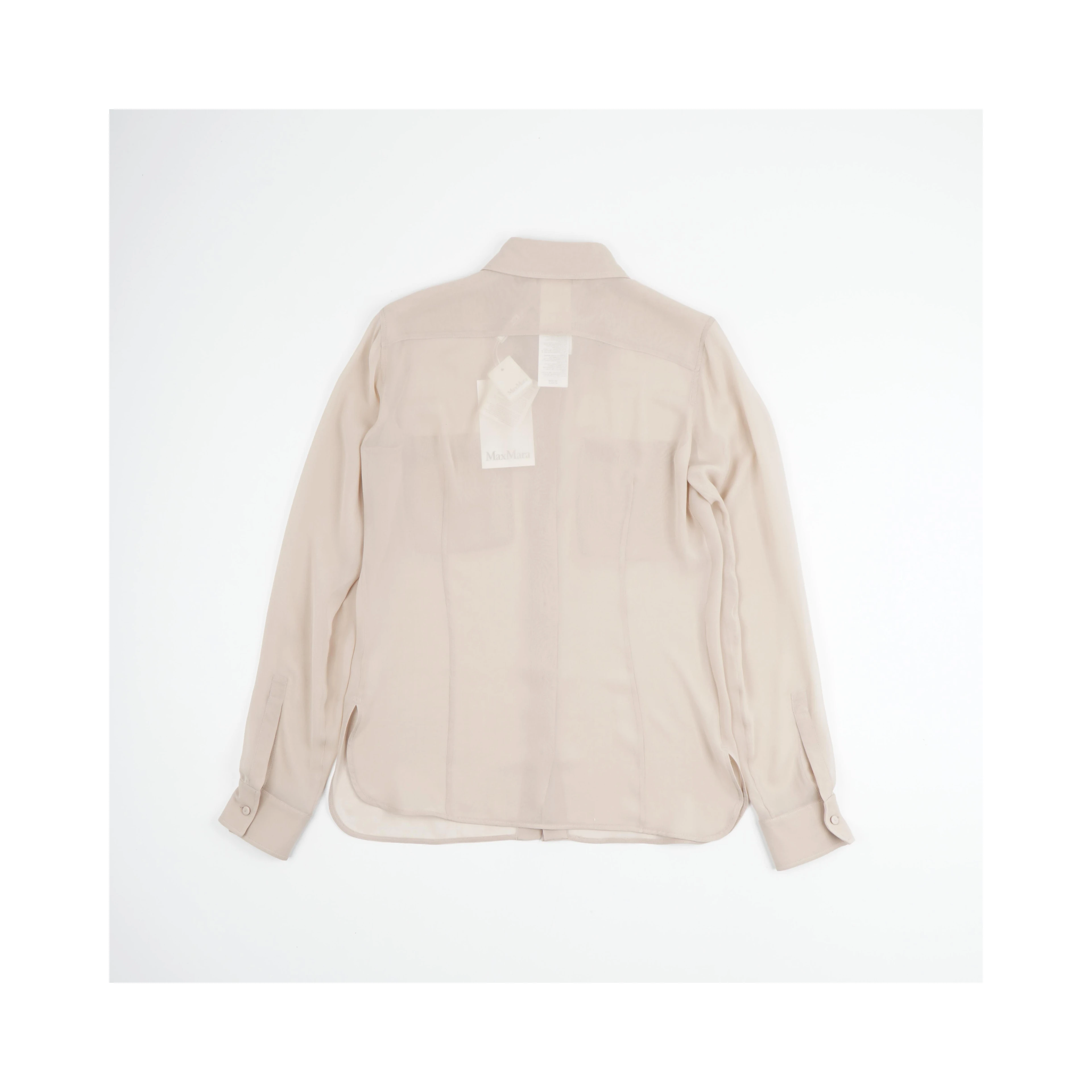 Ercole Silk Shirt in a neutral
