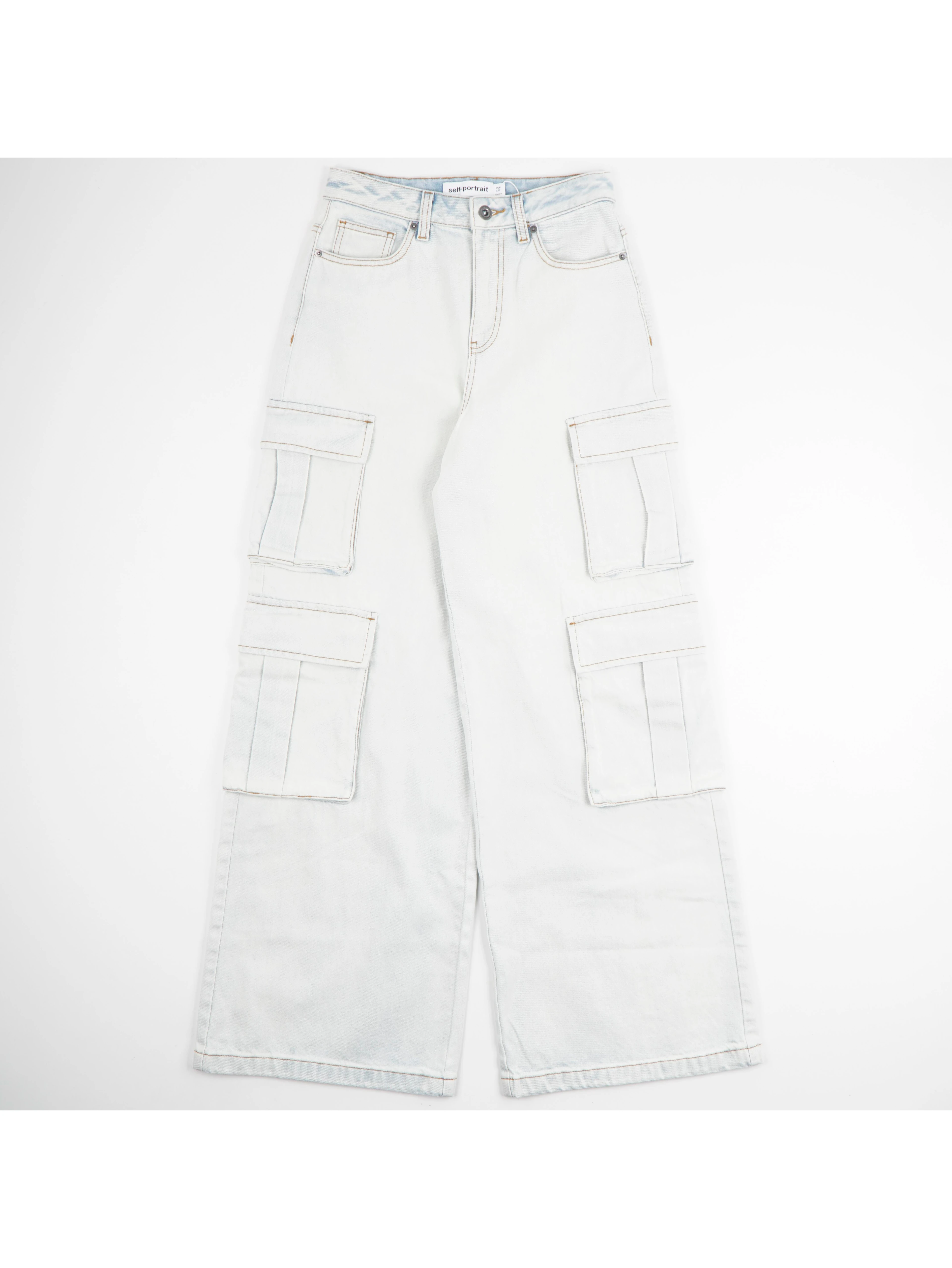 Cargo wide-leg jeans