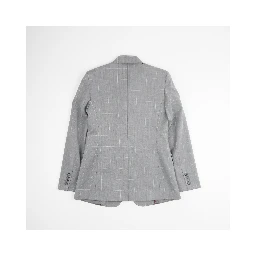 Blazer in a light gray plaid pattern