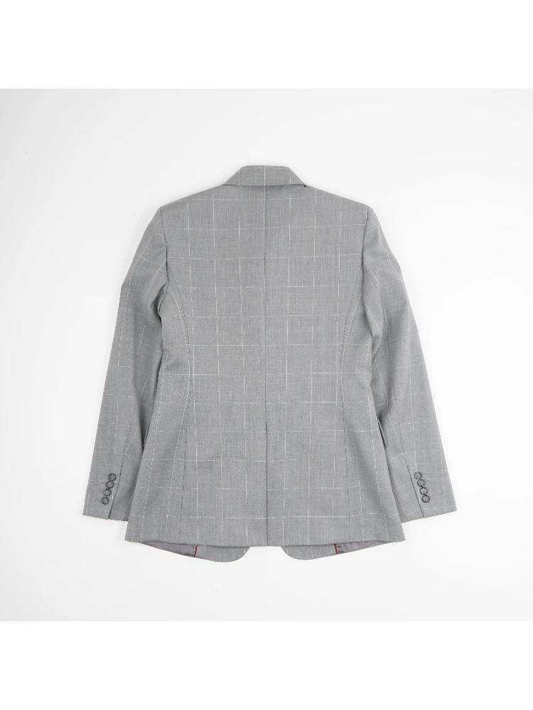 Blazer in a light gray plaid pattern alternative