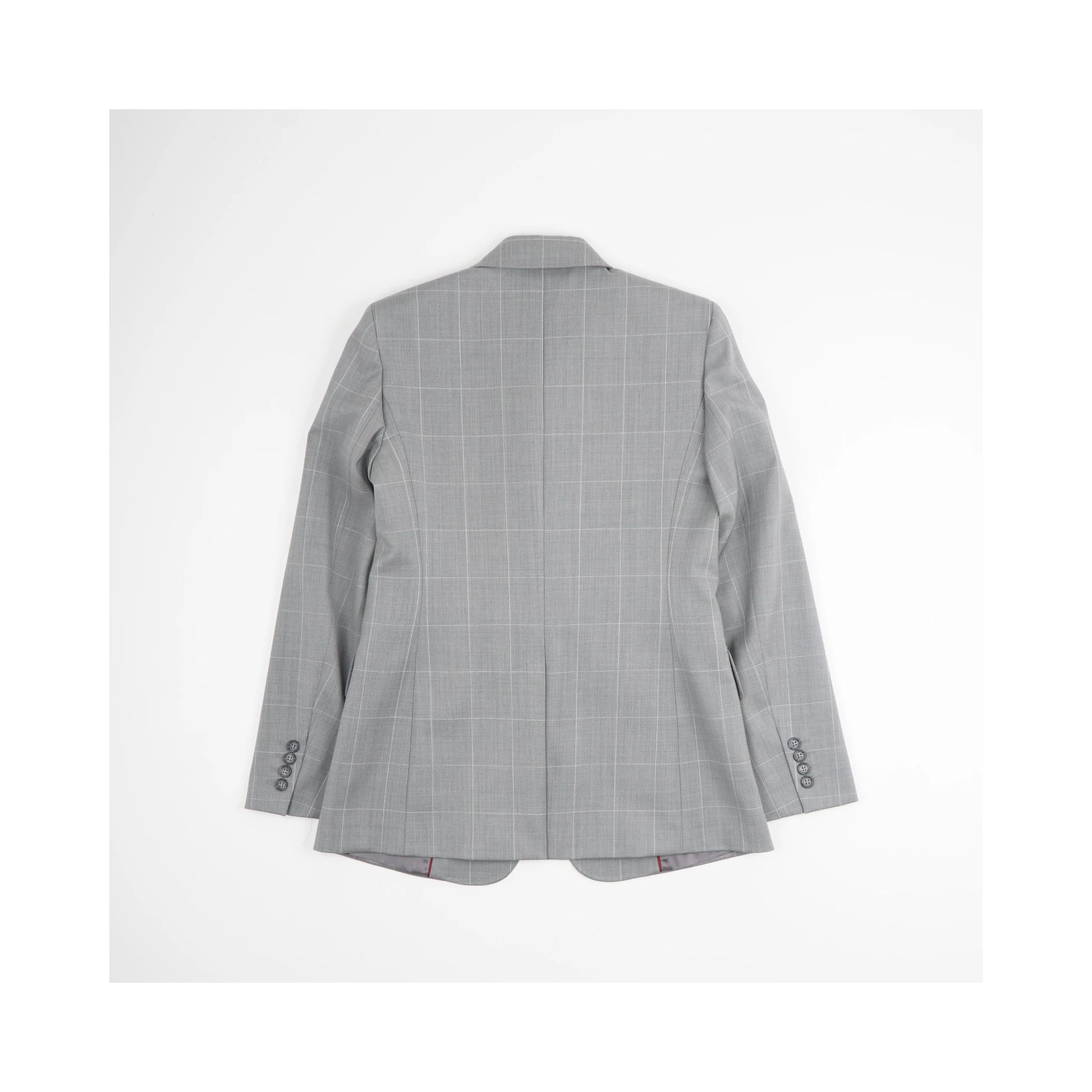 Blazer in a light gray plaid pattern