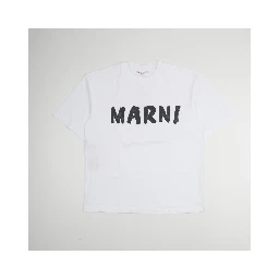 Oversized Logo T In White