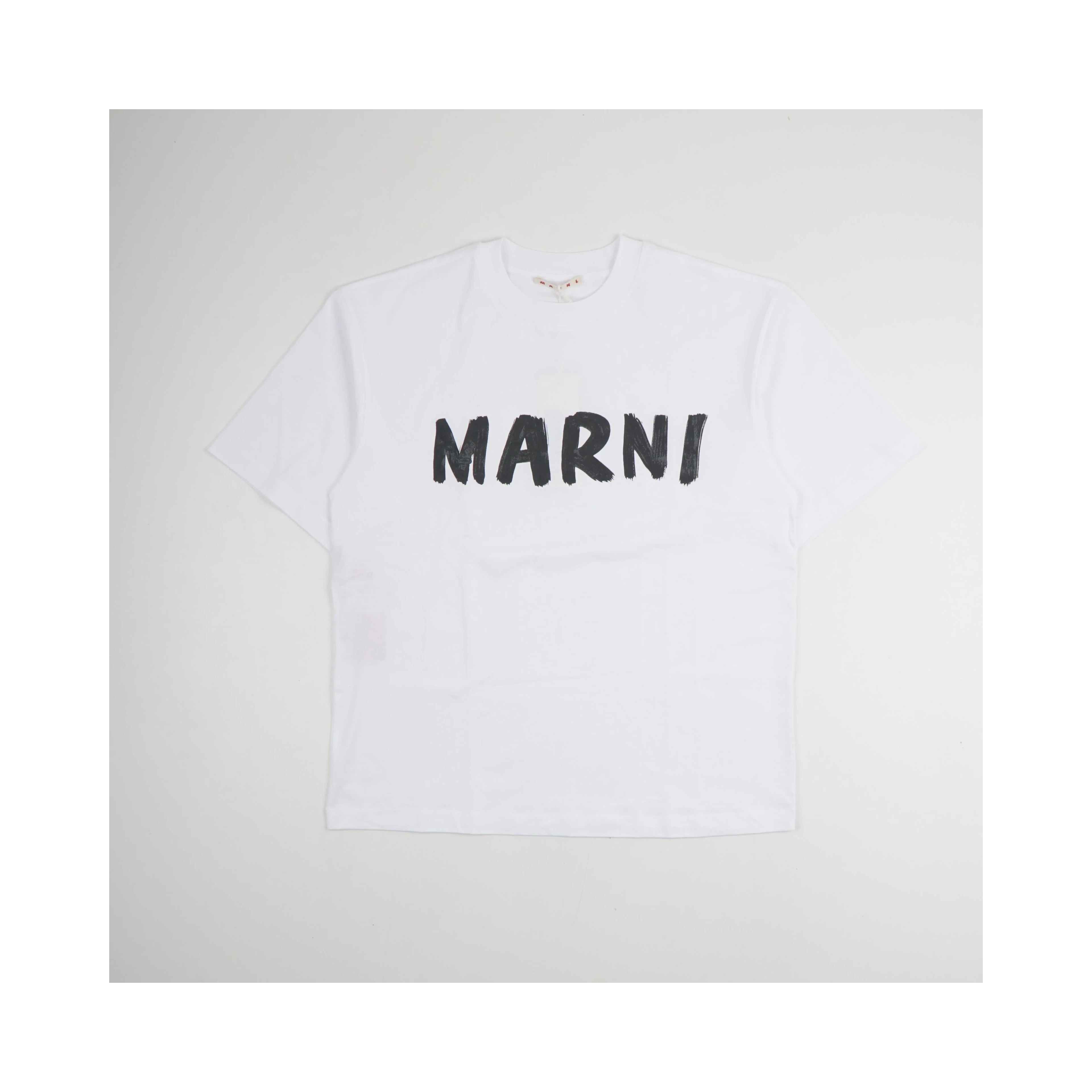 Oversized Logo T In White