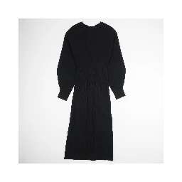 Knit Dress with Voluminous Sleeves