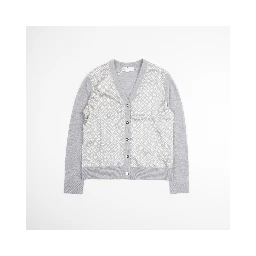 T-monogram wool-silk cardigan