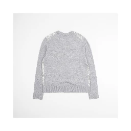 T-monogram wool-silk cardigan