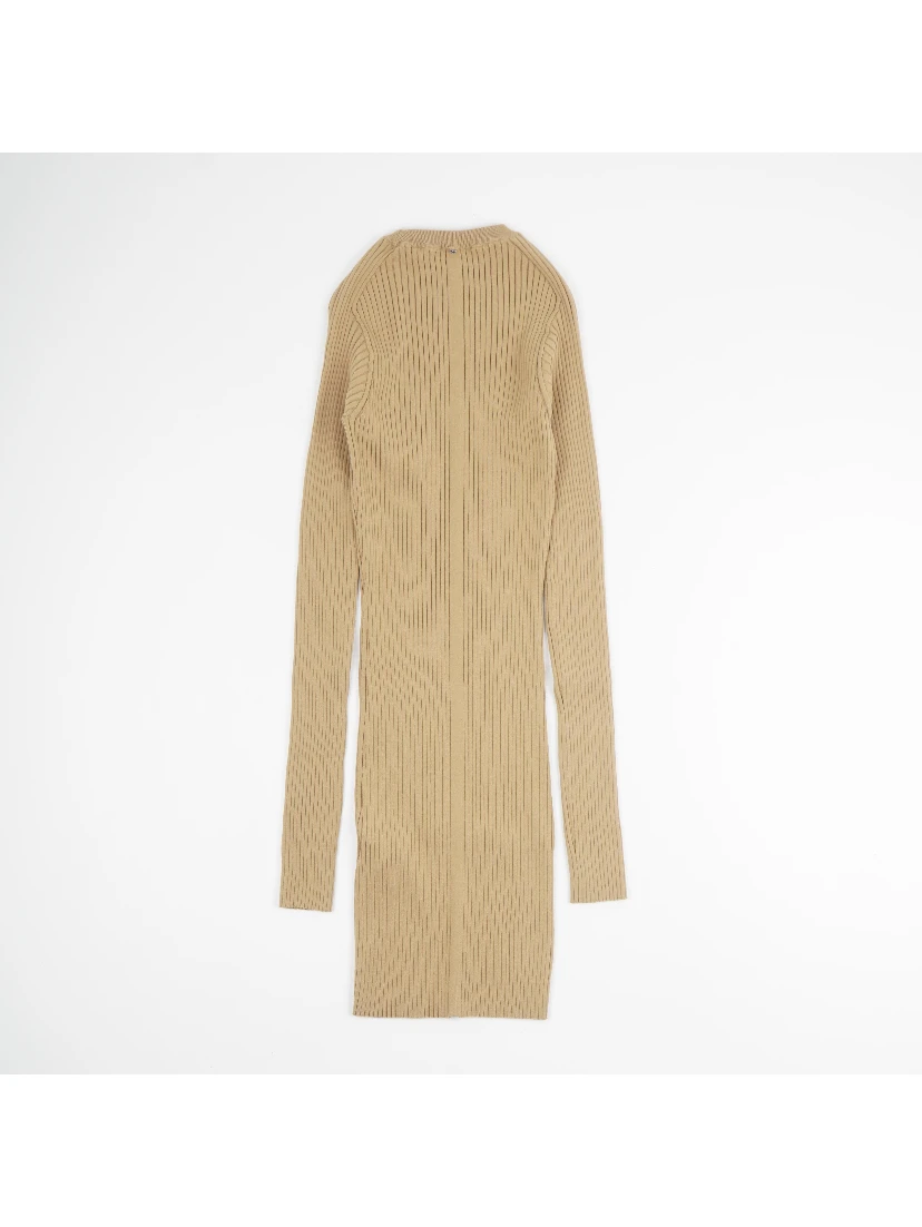 Sportmax long-sleeve ribbed mini dress