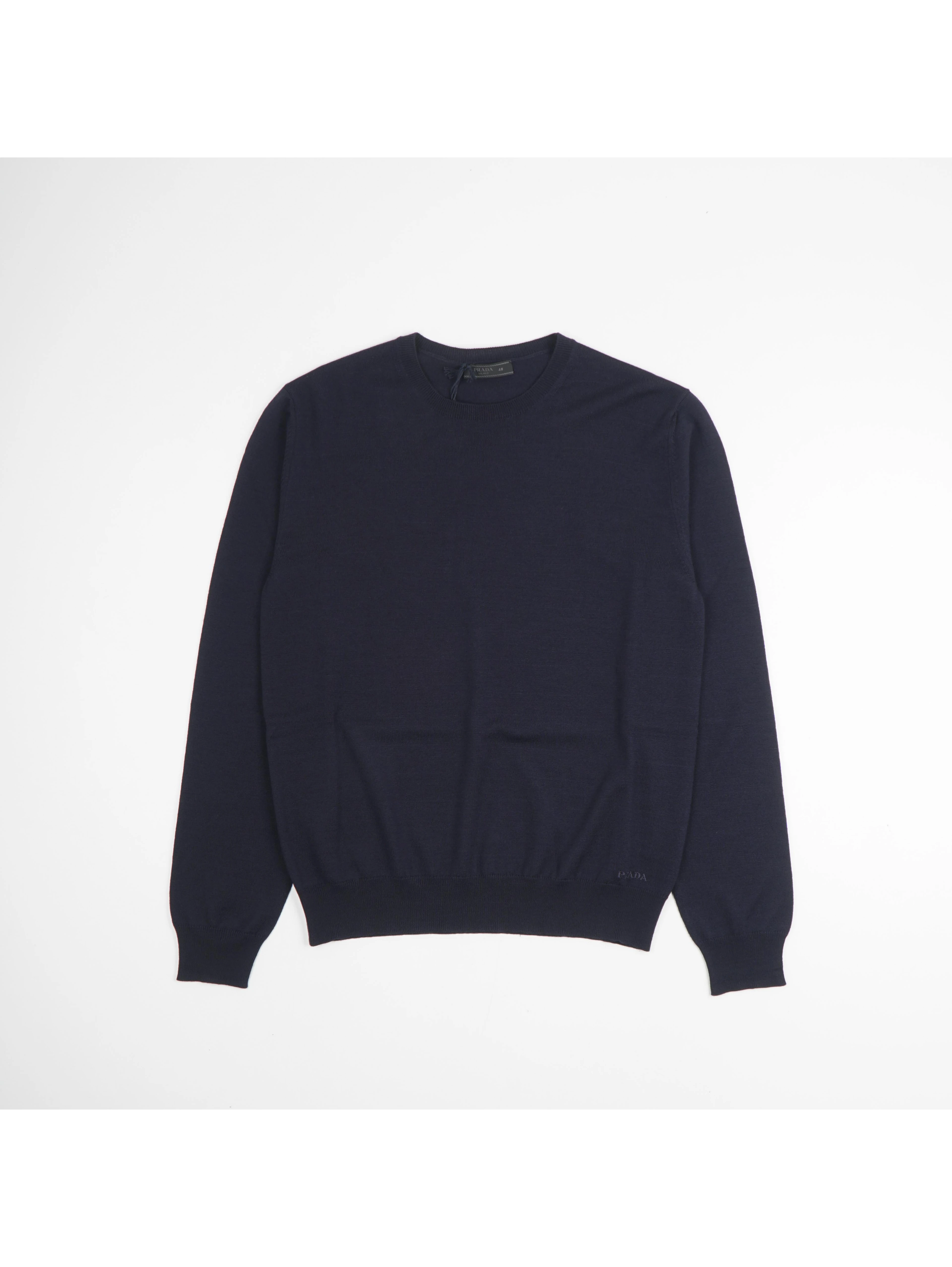 Navy Blue Crew Neck Sweater