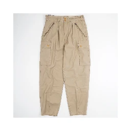Straight-Leg Pleated Cotton-Sateen Cargo Trousers
