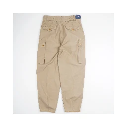 Straight-Leg Pleated Cotton-Sateen Cargo Trousers