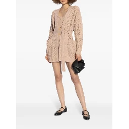 Fine-knit Cropped Top In Neutrals