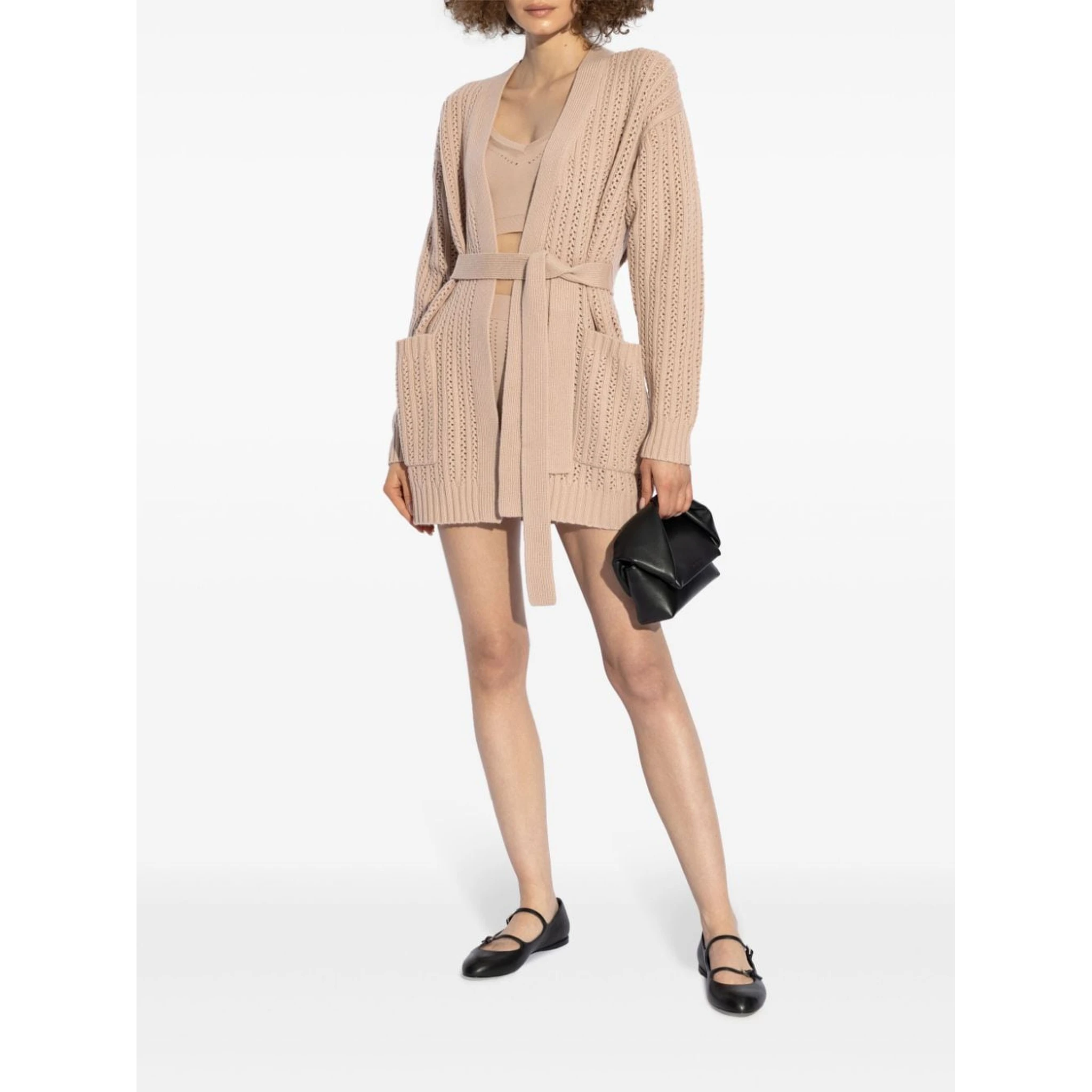 Fine-knit Cropped Top In Neutrals