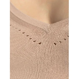 Fine-knit Cropped Top In Neutrals