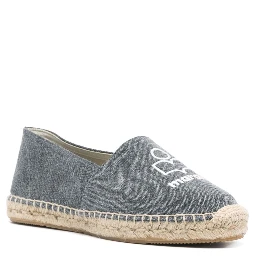 Textured Grey Slip-on Sneakers With Jute-wrapped Midsole In Gray