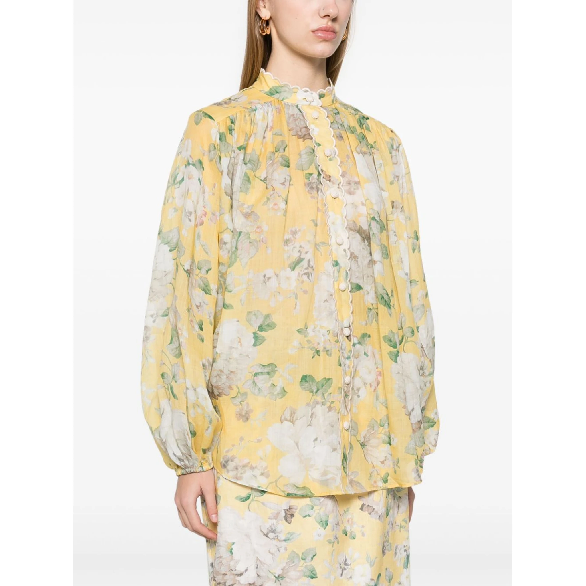 Blouse With Floral Pattern