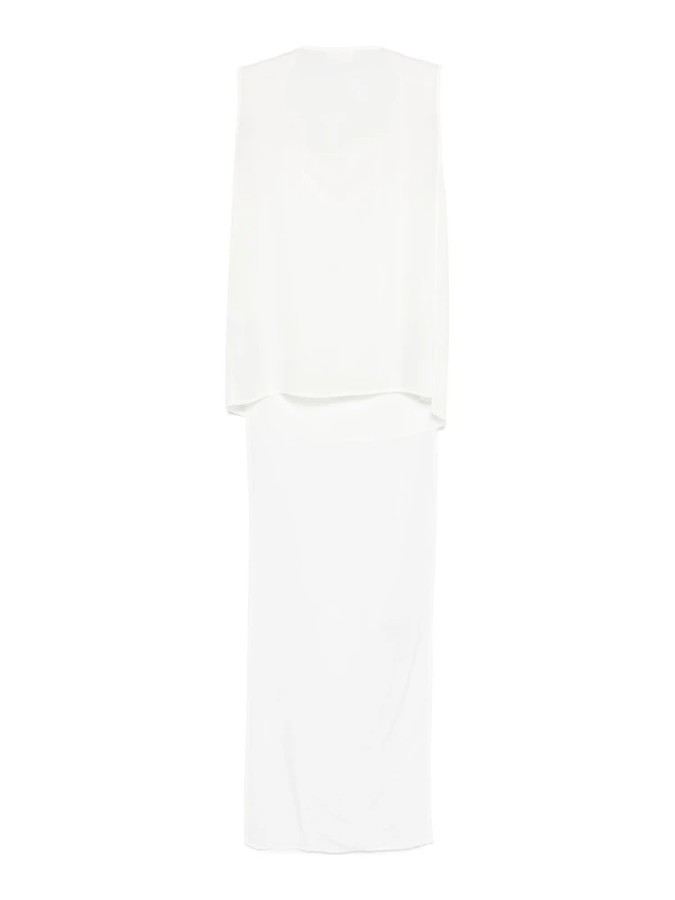 Parosh Silk Top In White alternative