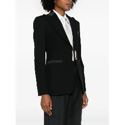 Tassel Detailed Collared Jacket