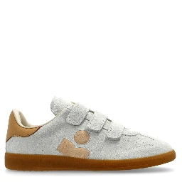 Low-top Lace-up Sneakers In Nude
