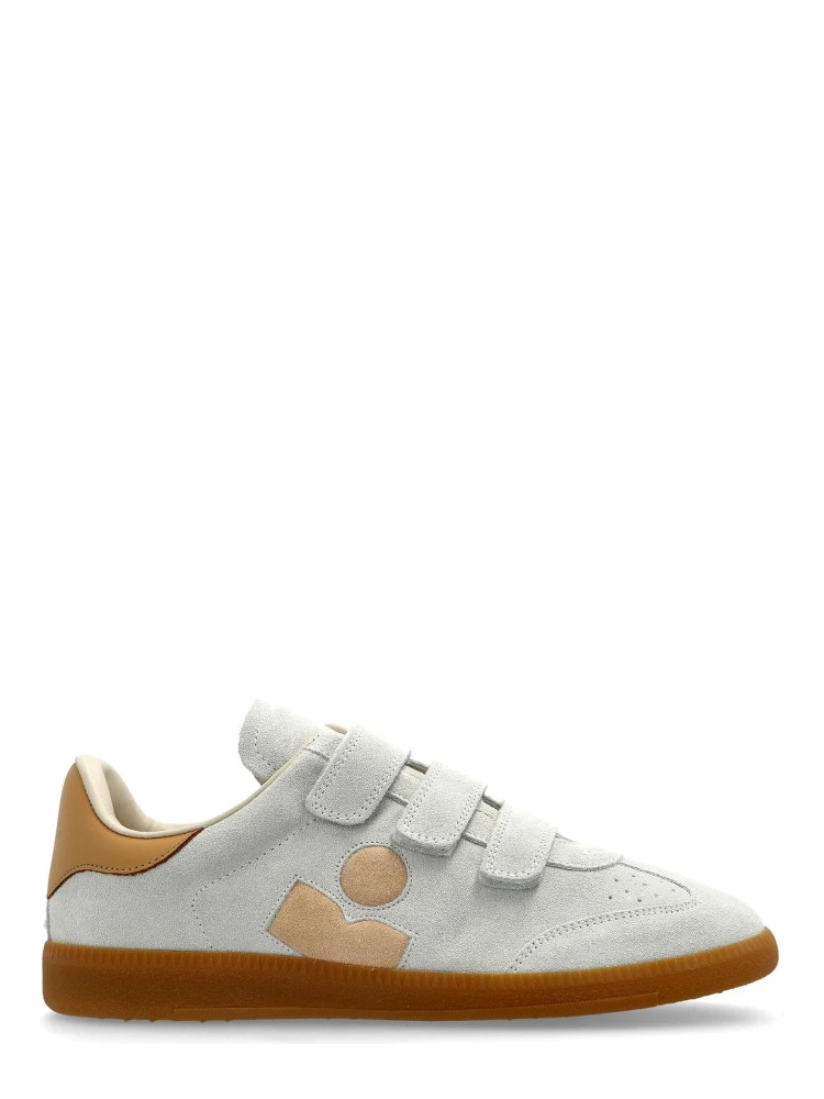 Low-top Lace-up Sneakers In Nude