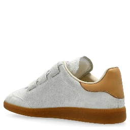 Low-top Lace-up Sneakers In Nude