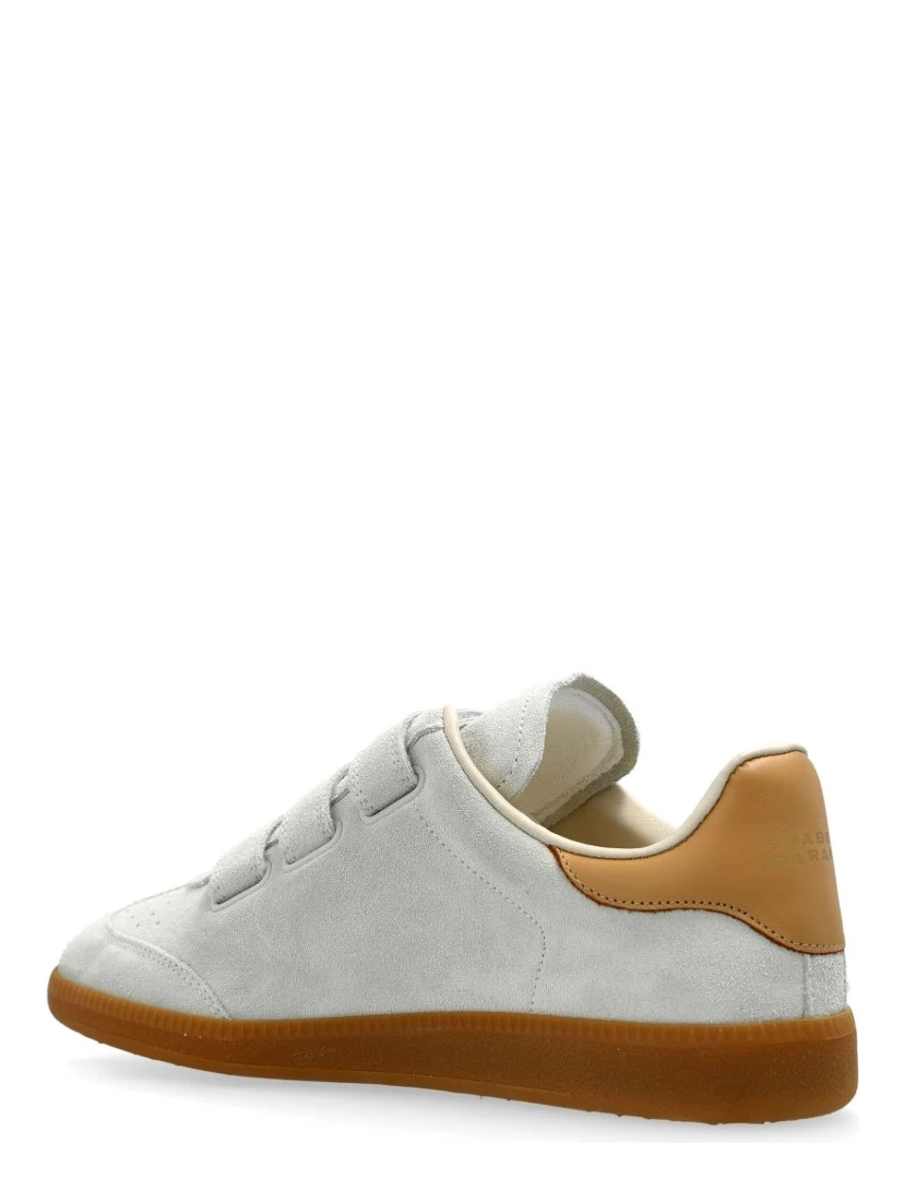 Low-top Lace-up Sneakers In Nude