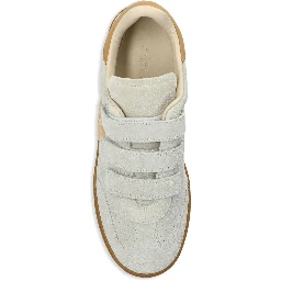 Low-top Lace-up Sneakers In Nude