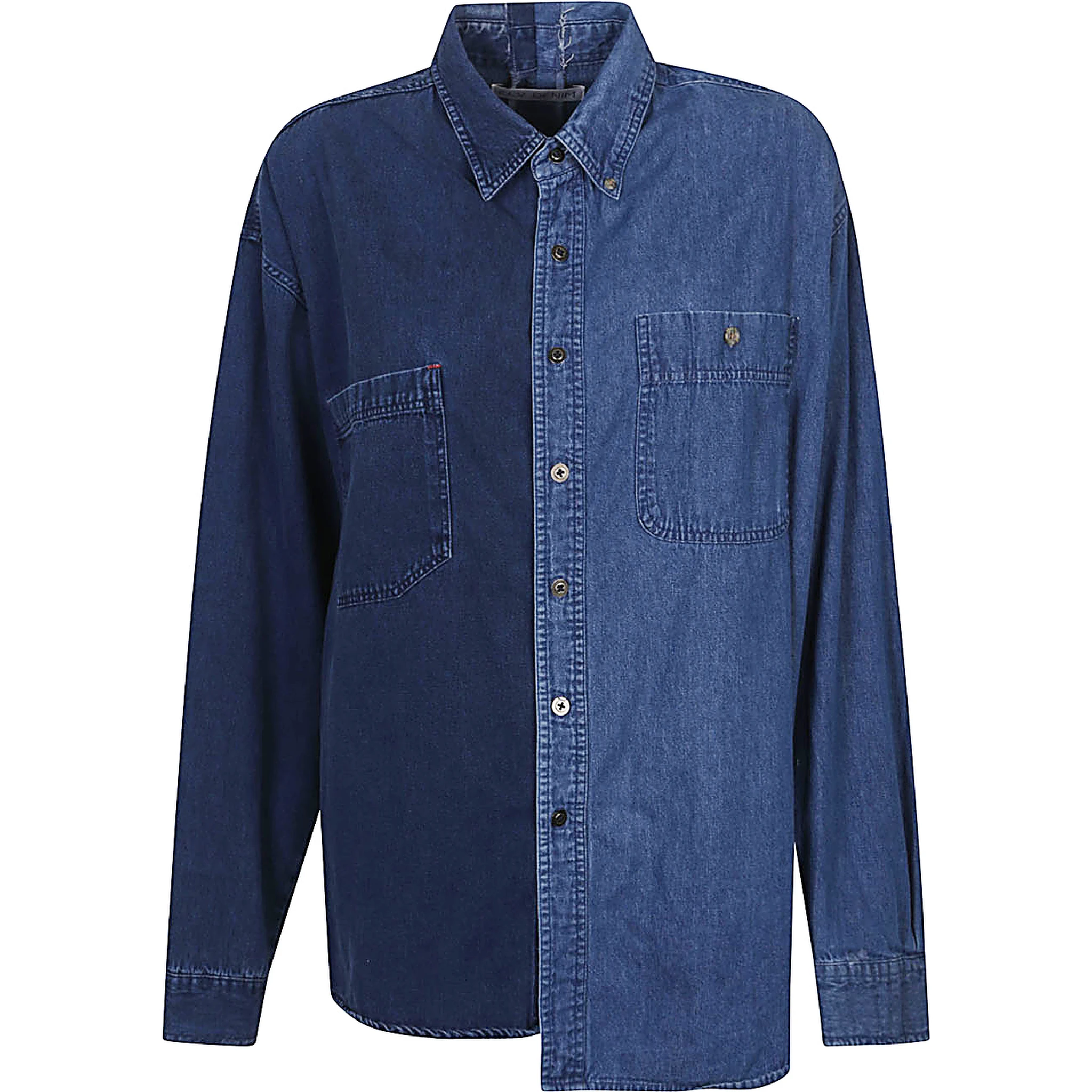 E.L.V. DENIM Shirts Blue