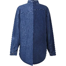 E.L.V. DENIM Shirts Blue