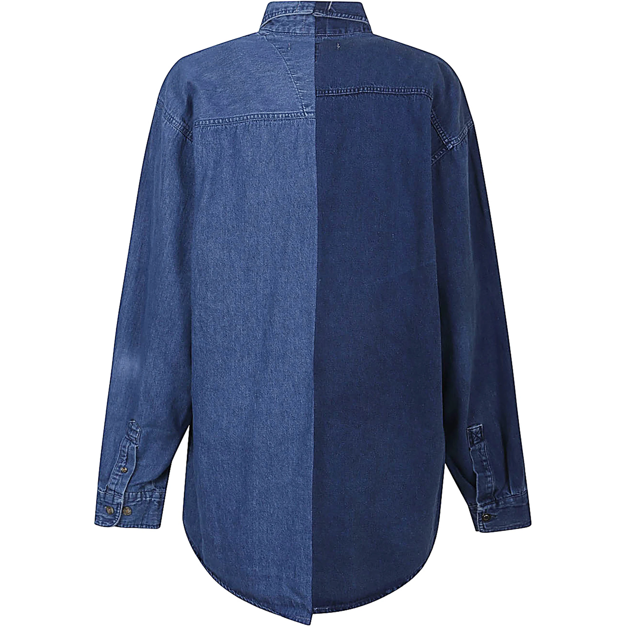 E.L.V. DENIM Shirts Blue