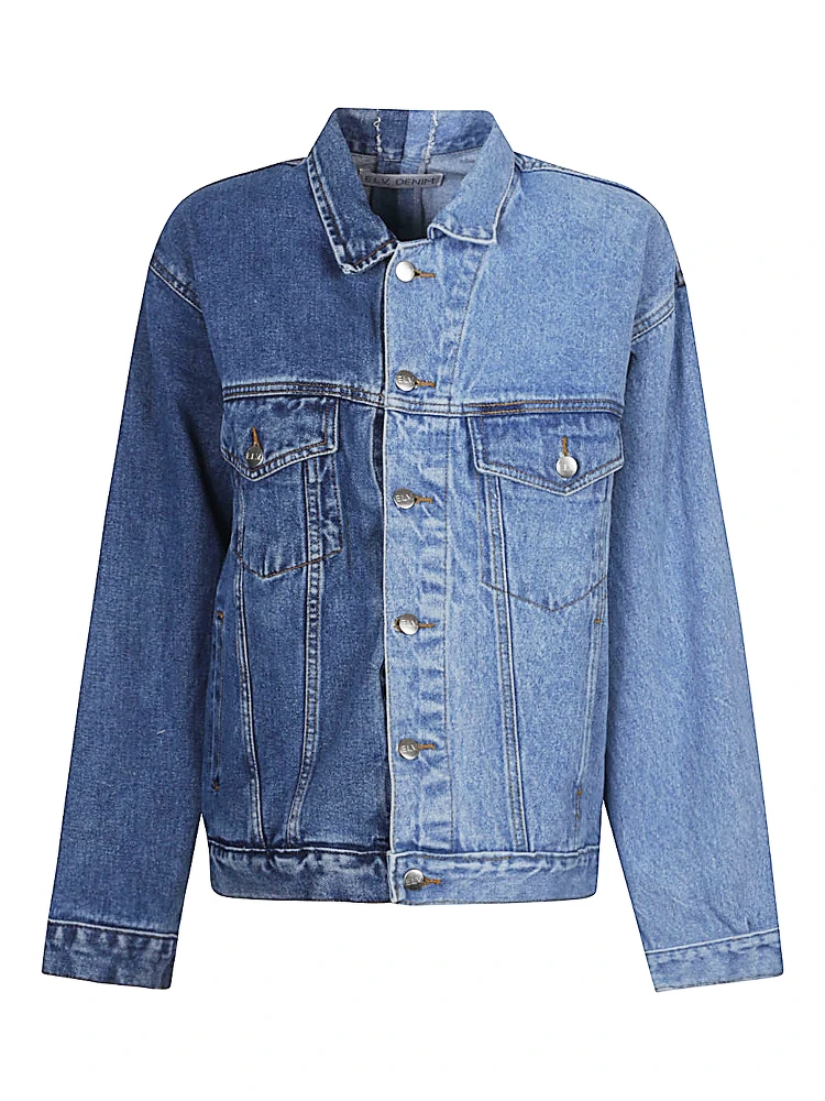 E.L.V. DENIM Coats Blue