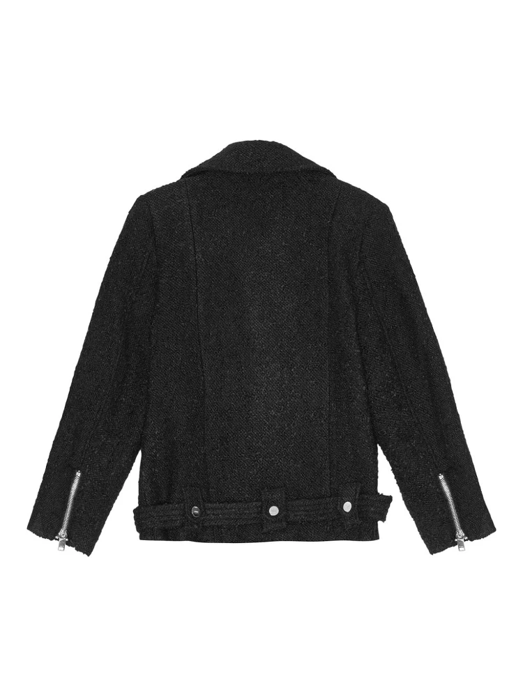 bouclé biker jacket alternative