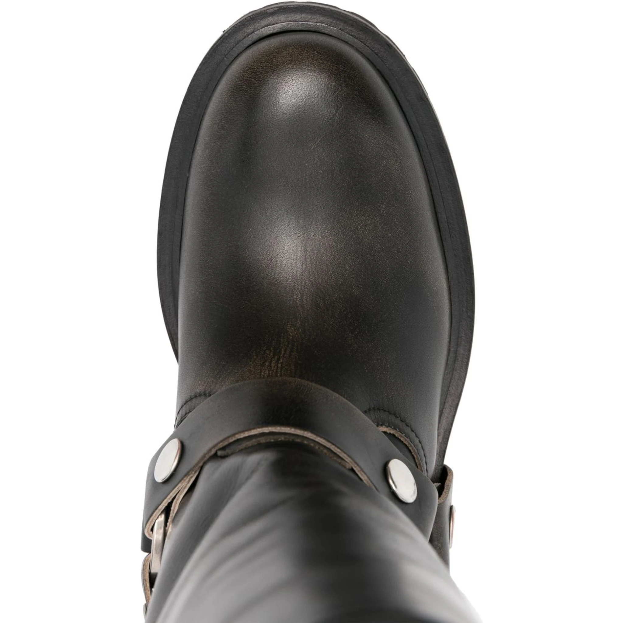 Kurt buckle-strap calfskin boots