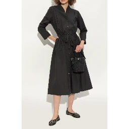 Black Ballet Flats With All-over Crystals Application In Tech Fabric Woman