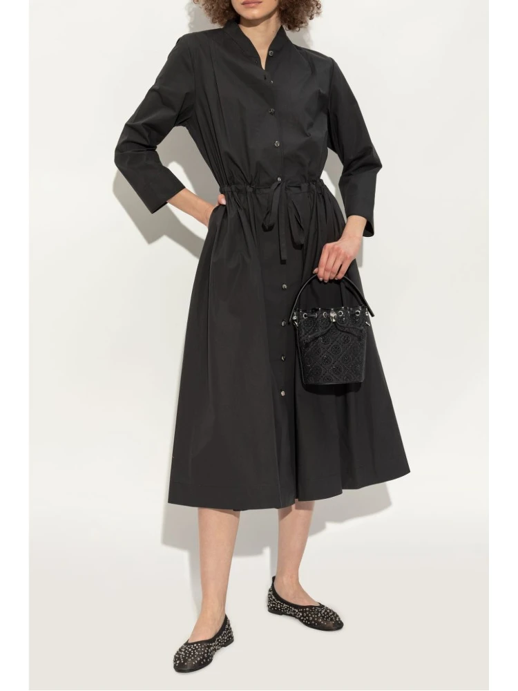 Black Ballet Flats With All-over Crystals Application In Tech Fabric Woman alternative