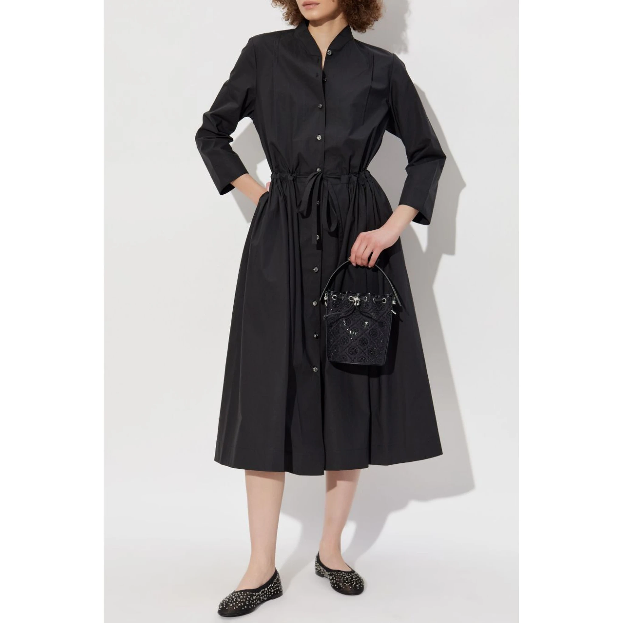 Tory Burch belted cotton shirt dress
