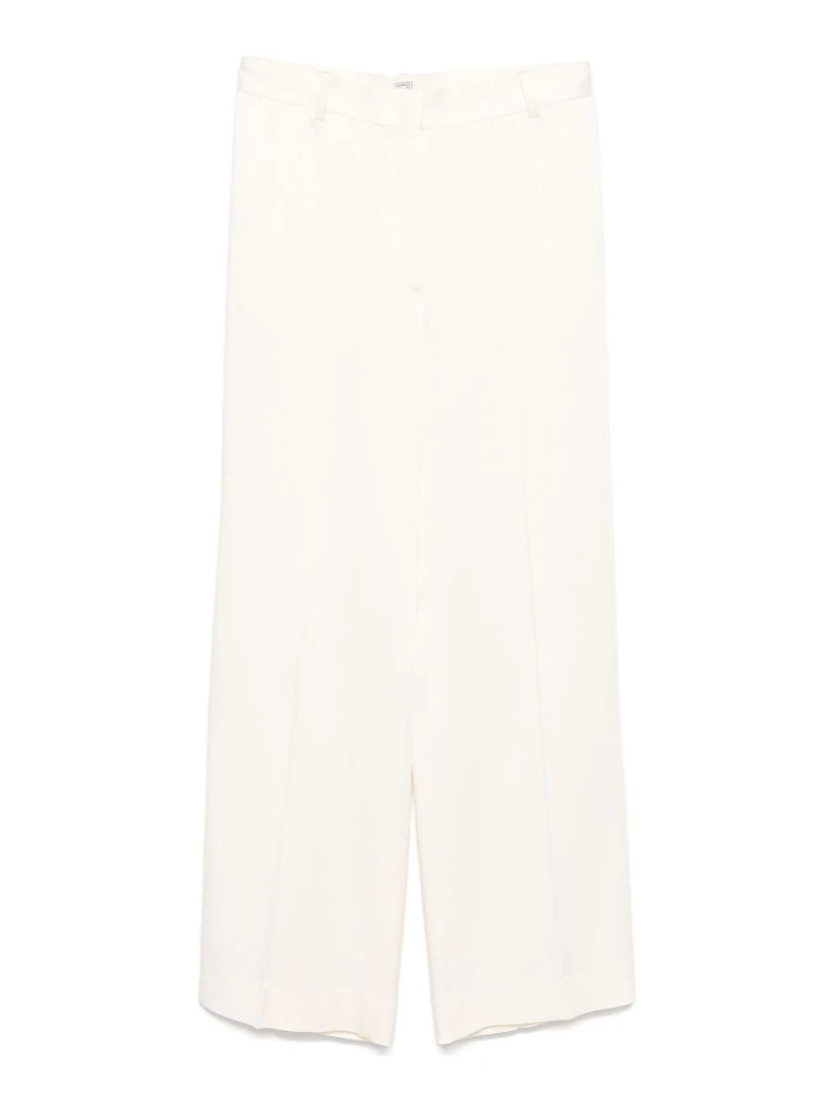 crepe de chine trousers