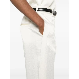 crepe de chine trousers