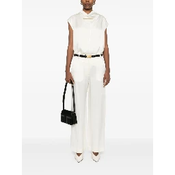 crepe de chine trousers