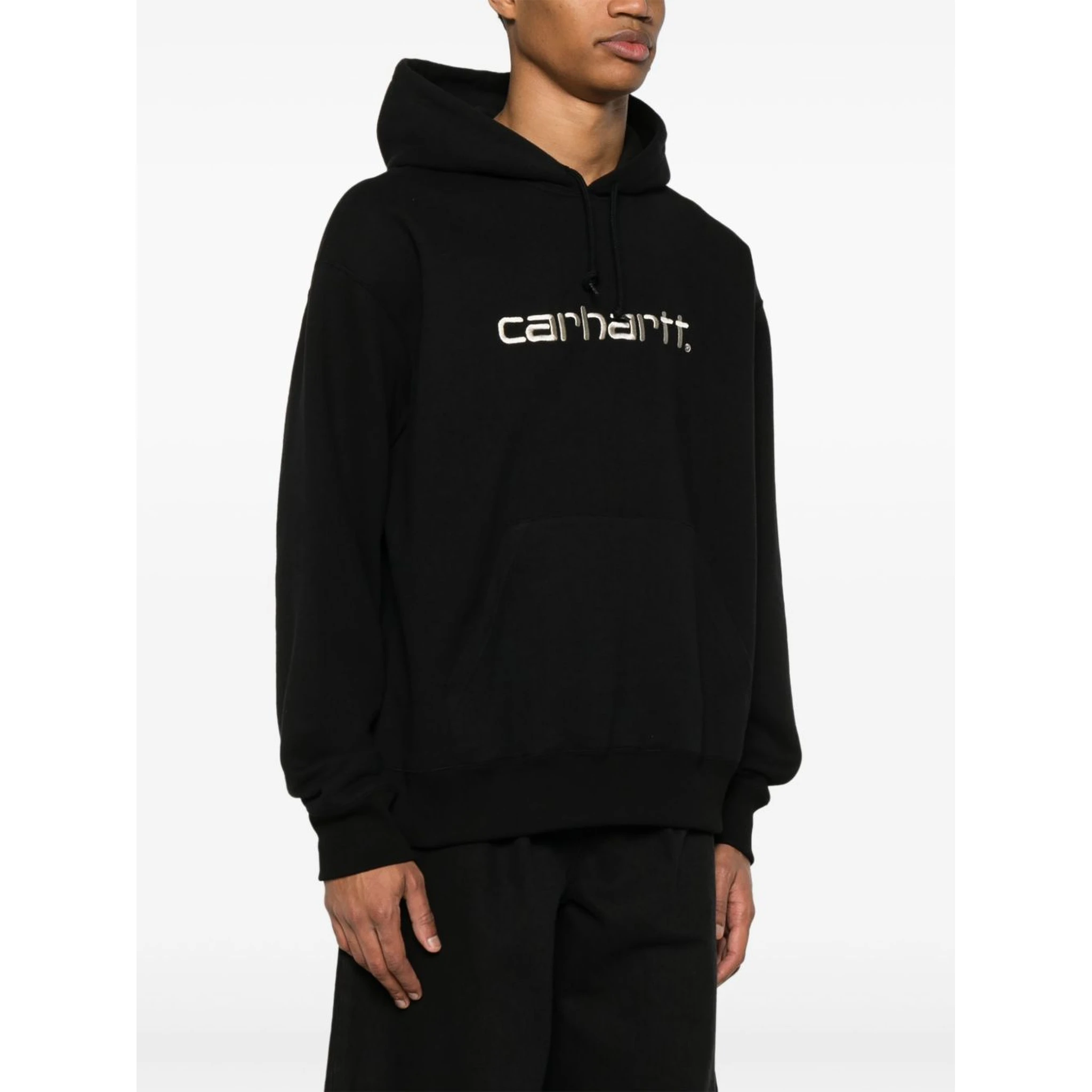 Pre-owned Men's Marley Print French Terry Cotton Carhartt Hoodie In Black