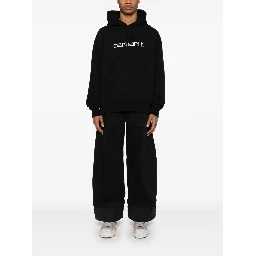 Pre-owned Men's Marley Print French Terry Cotton Carhartt Hoodie In Black