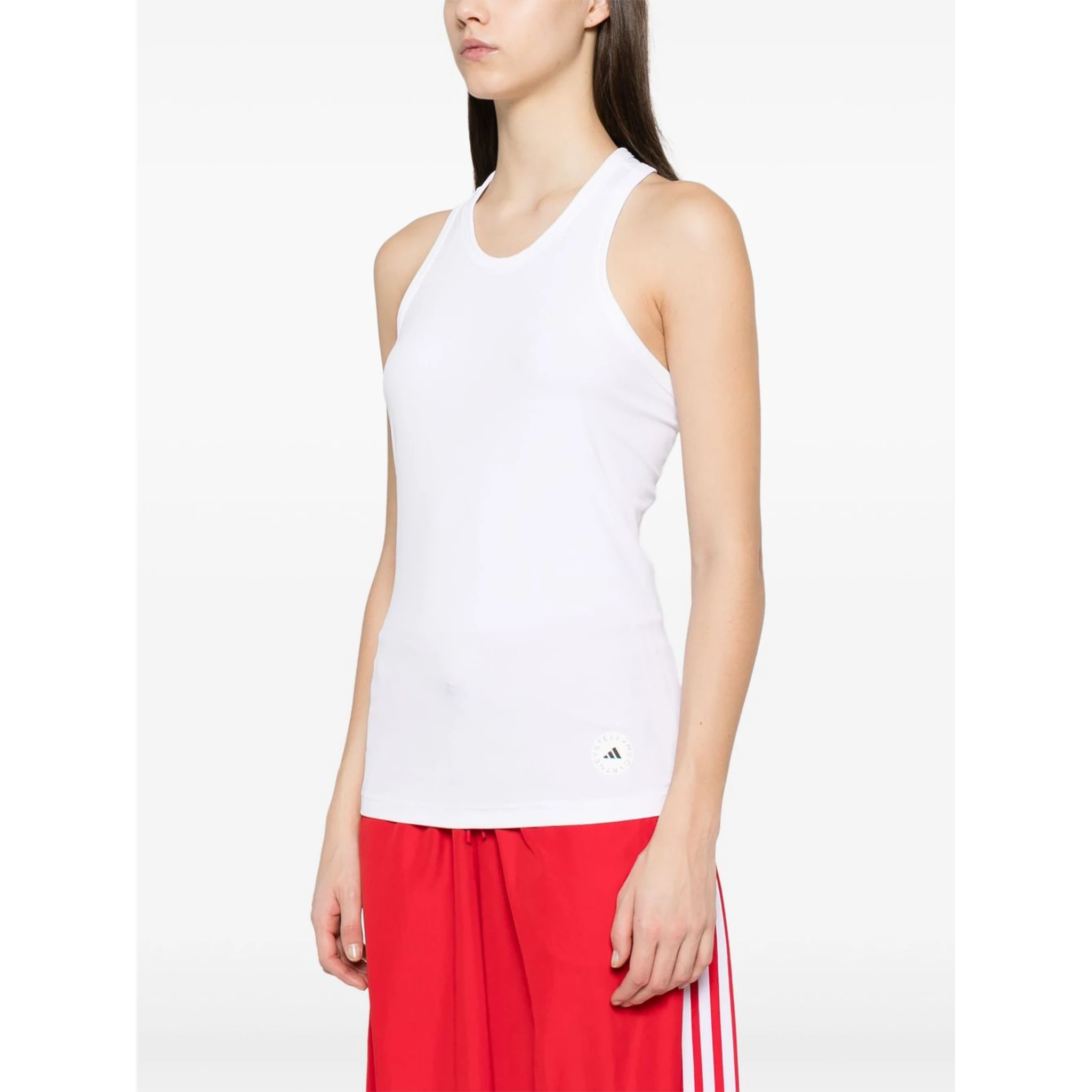 fine-ribbed tank top