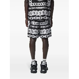 Medusa Chains silk shorts